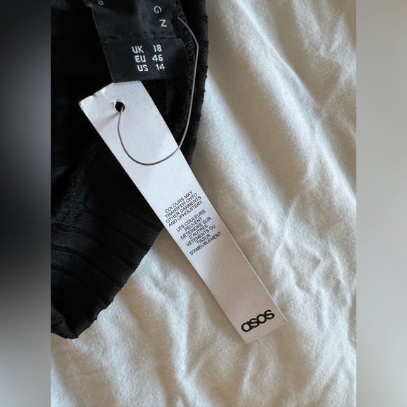 ASOS NWT Ribbed Open Back Mini Dress - Picture 4 of 4